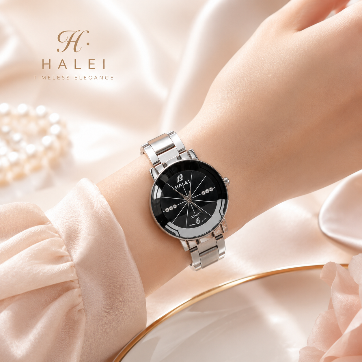 Halei Premium Ladies Watch Code: 13268